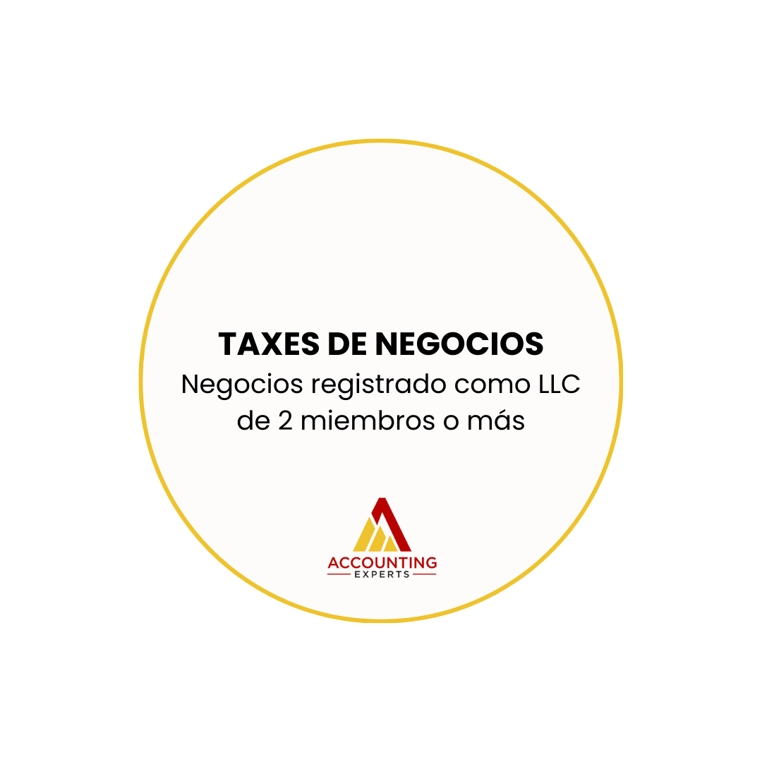 Declaración de Impuestos de Negocios Registrados como LLC (2 miembros o más) (USA)