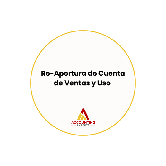 Re-Apertura de Cuenta de Ventas y Uso