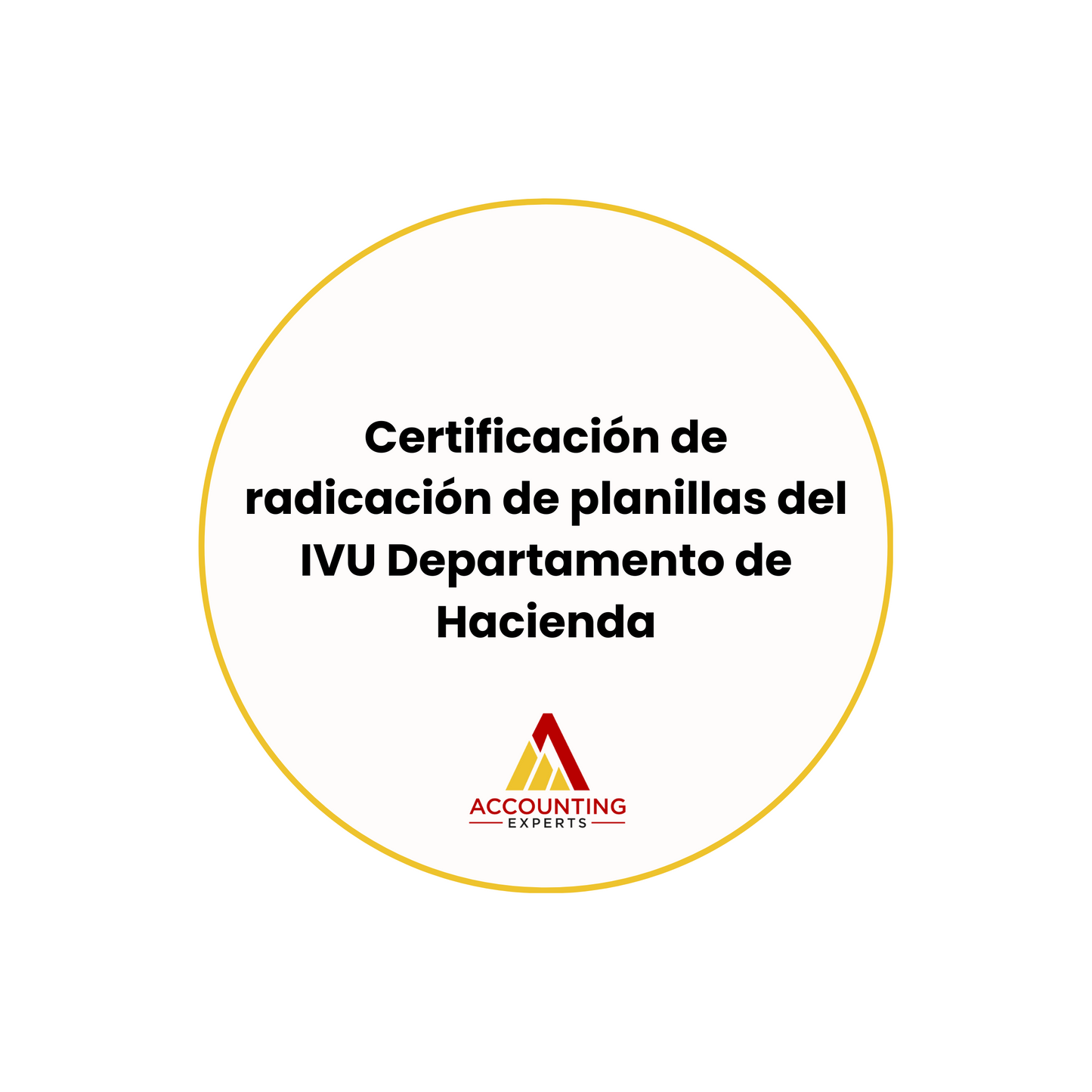 Certificación de Radicación del IVU en el Departamento de Hacienda