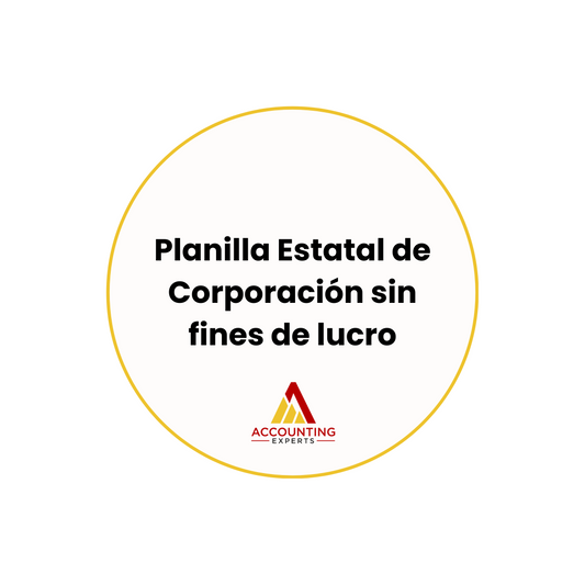 Planilla Corporativa Estatal para corporaciones sin fines de lucro (Departamento de Hacienda)