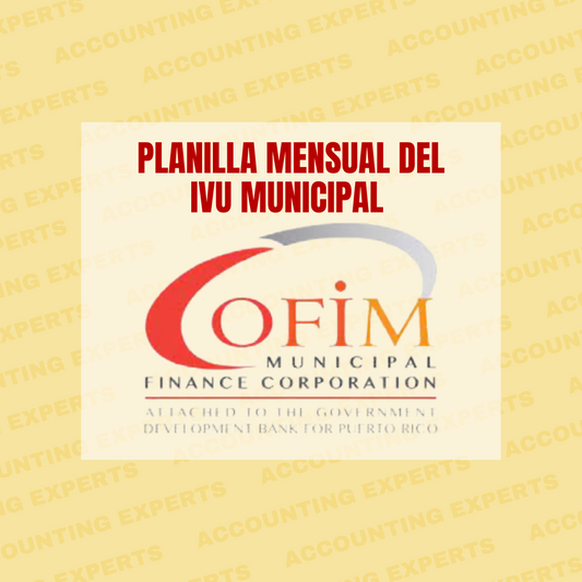Planilla Mensual del IVU Municipal